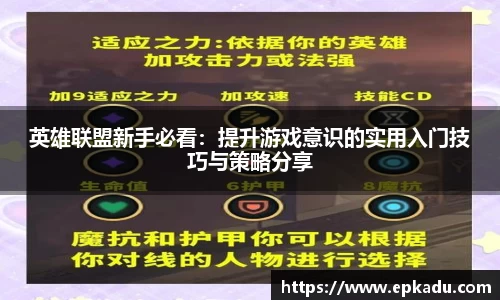 英雄联盟新手必看：提升游戏意识的实用入门技巧与策略分享